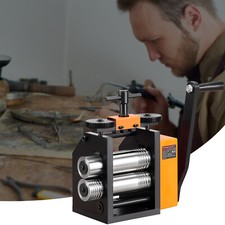 VEVOR Laminoir de Bijoutier Machine de Laminage Bijou 75 mm Engrenage 1 : 2