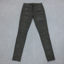 Pantalon Skinny Effet Cuir Moto Rock G-Star Femme W25 L32 Noir Coton Polyester