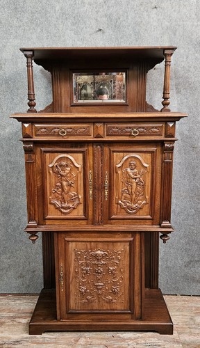 Cabinet ancien sculpté - , en