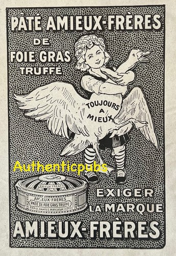 Publicite amieux freres pate - publicite,