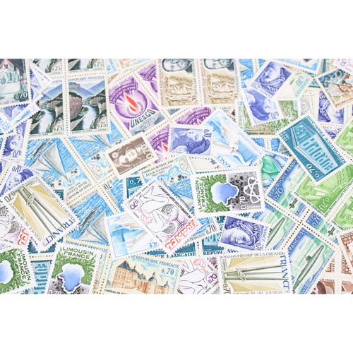 Lot 500 timbres - 500, france