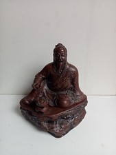 porte encens en terre cuit asiatique hauteur 17 cm largeur 15 cm 450 gr