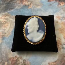 LIMOGES CAMILLE THARAUD PORCELAINE EMAUX ANCIENNE GRANDE BROCHE