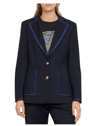 Sandro women navy wool blend - women's,