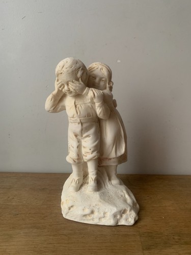Ancienne statuette couple - ancienne,