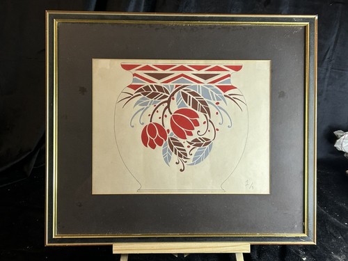 Dessin art déco - déco, vase