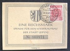 TP ALLEMAGNE :  1945 MICHEL N° 125 Y Oblitéré FOIRE DE LEIPZIG SAXE OCCIDENTALE