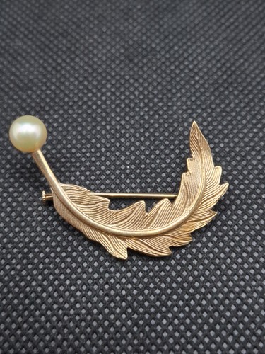 Ancienne broche plaquer or - broche,