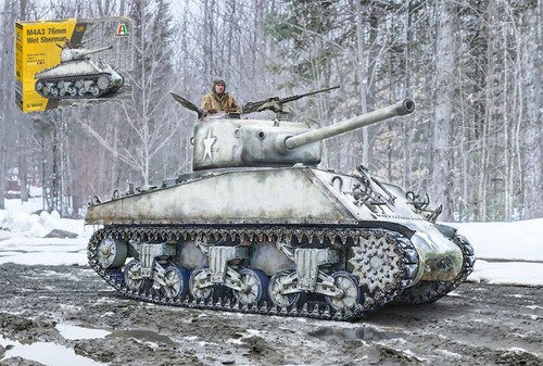 Kit char italien m4a3 - 1/48,