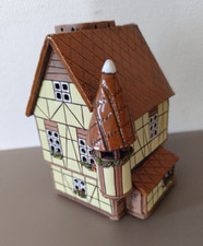 Maison alsacienne photophore EN TERRE CUITE VERNISSEE LA MALLE AUX LUTINS