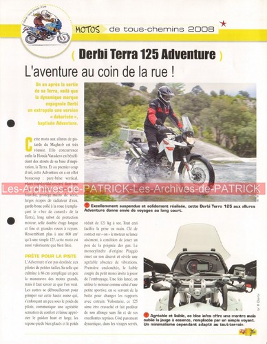 Derbi terra 125 - adventure, 2008
