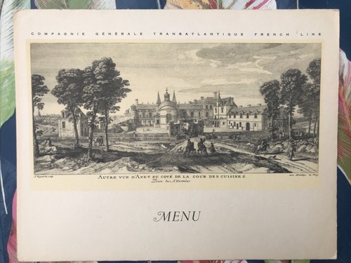 Menu 1952 french - menu,