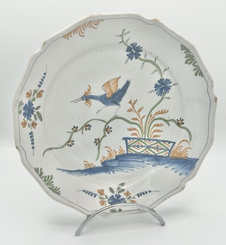 Assiette faïence nevers - de,