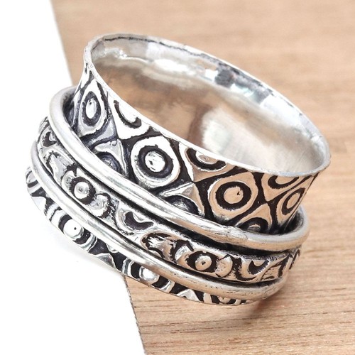 Bague toupie argent pour - en,