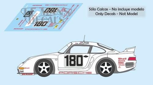 Decals porsche 961 mans - decals, le