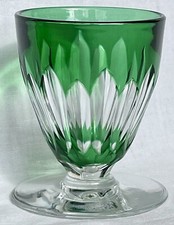 VERRE  EN CRISTAL DE BACCARAT CASSINO  COULEUR VERT ROEMER