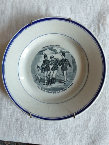 Assiette gien série proverbes - assiette,