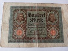 Billet ancien Allemagne 100 Mark  1-11-1920 Reichsbanknote République de Weimar