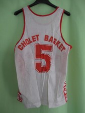Maillot Cholet Basket Panzeri vintage Jersey Winners Porté #5 Basketball - S