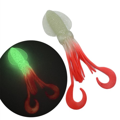Leurre pêche glow - pêche, twin