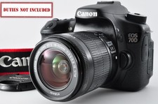 [ près De Mint Canon EOS 70d 20.2 Mp DSLR Caméra 6862 Obturateur W/18-55mm Verre