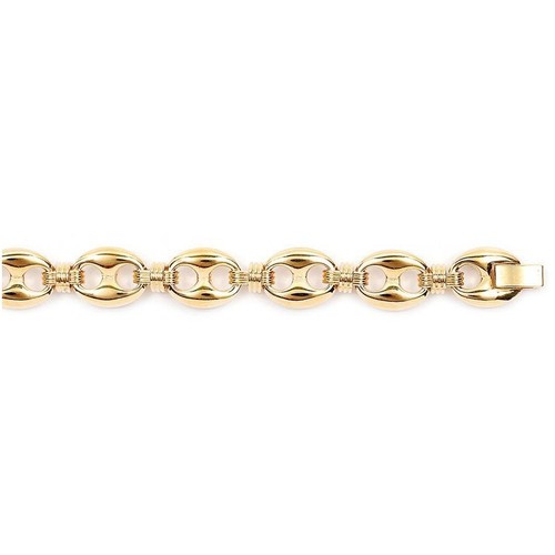 Bracelet maille grain café - de,