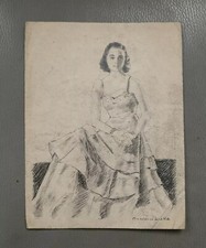 Dessin de femme au crayon