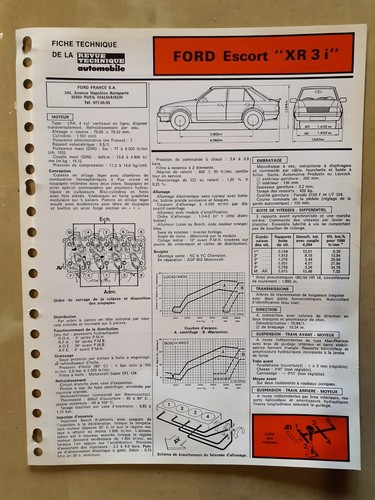 Fiche technique automobile - technique,