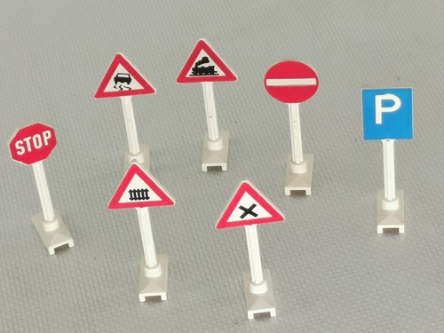 Lego vintage panneaux routiers - vintage,