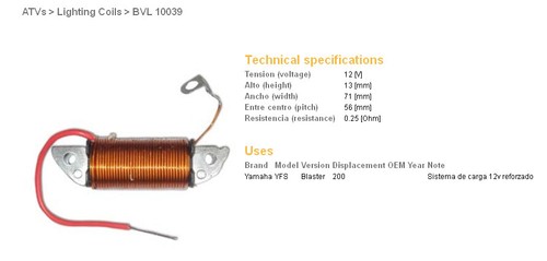 Bobine charge dze yamaha - de,