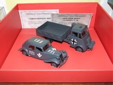 CITROEN TRACTION et RENAULT AHN COFFRET MILITAIRE ATLAS 1:43