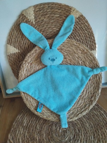Doudou plat lapin bleu - , ciel