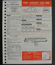 Fiche technique automobile