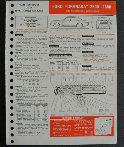 Fiche technique automobile