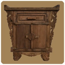 Romantique Bois Massif Commode