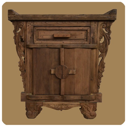 Romantique bois massif commode - massif,