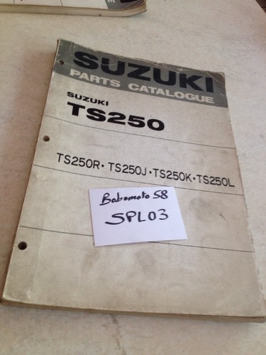 Suzuki parts list catalogue