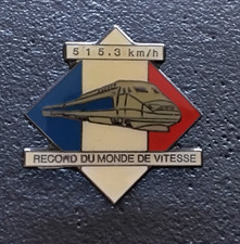 Pin’s Train TGV Atlantique SNCF Transport Record Monde Vitesse 515,3 km/h (1179)