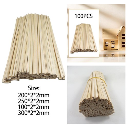 100 bâtonnets bois brut - de,