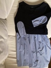 COS robe bleue en coton avec