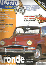 RETRO HEBDO N°49 SIMCA ARONDE GD LARGE / MONET-GOYON 200 PULLMAN W2 1958