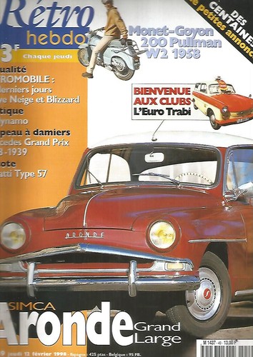Retro hebdo simca aronde - retro, n°49
