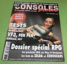 Magazine Consoles News n°29 Janv 99 PS1 Dreamcast Tomb Raider III Xenogears *JRF