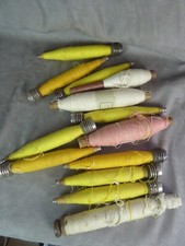 Lot de 13 BOBINES FUSEAUX pour