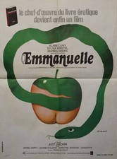 "EMMANUELLE" Affiche originale 1973 (Just JAECKIN / Sylvia KRISTEL) 60x80cm