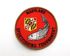 Vintage Maryland Fishing Sportfishing Tournament Stitched Applique Patch