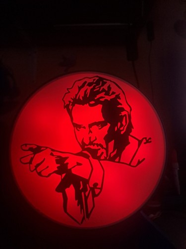 Johnny hallyday lampe lightbox - johnny,