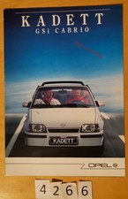 OPEL KADETT GSi CABRIO by BERTONE Prospectus Fr 8 pages 3/1987