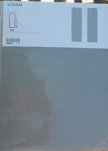 New ikea vivan gray curtains - new,
