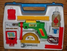 Vintage Perceuse Électrique TEDDY DRILL / FARO Kit Bricolage Enfant Complet 